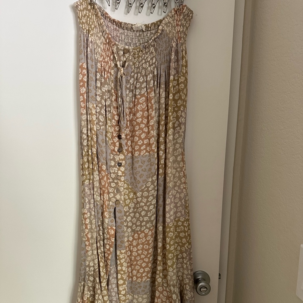 Promesa Floral Front Maxi Skirt
